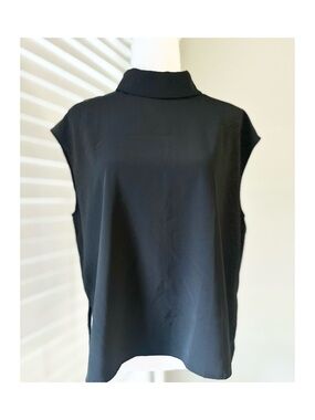 NWT Commense Black Sleeveless Mock Neck Tank